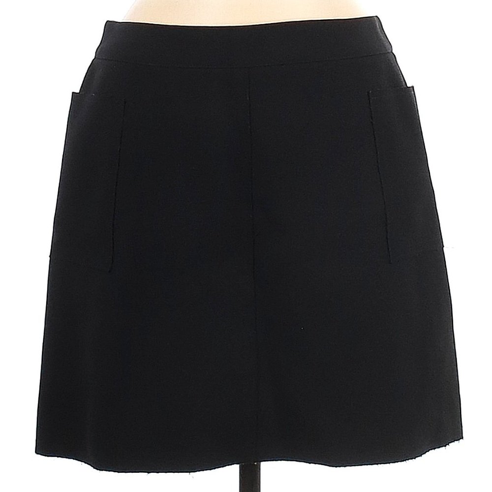 Topshop square pockets black skirt size 8